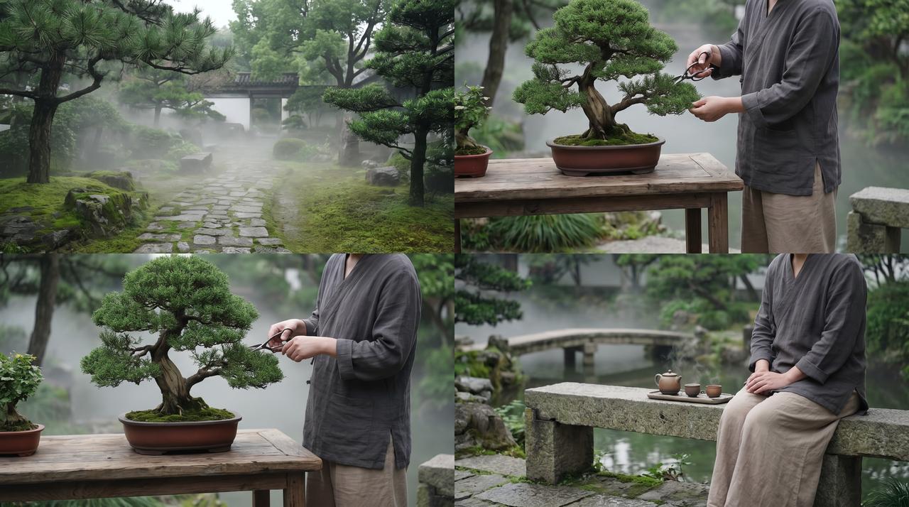 香蕉视频园艺生活视频 – 盆景修剪技艺视频教程，fzlmum.cn